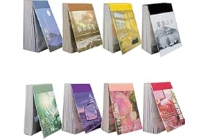 BetterJonny Basicon 400 STK Washi Sticker Set, Washi Aufkleber Sticker Set für Journaling Scrapbooking Tagebuch Album Notizbuch Kartenherstellung DIY Kunst und Handwerk, 8 Pack