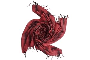 MILSPEC SURPLUS Shemagh Scarf Cotton Arab Head Cover Desert Palestinian Keffiyeh Tactical Army Winter Wrap Hand Made