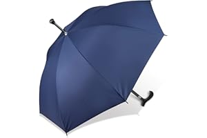Lemasi Regenschirm Stützschirm Gehstock Gehhilfe mit Fritzgriff & Gummipuffer