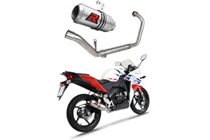 DOMINATOR Sistema de escape Colector Silenciador GP compatible con CBR 125 R 2011-2018