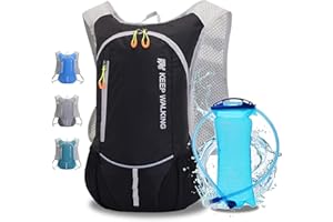 WLZP Mochila de hidratación con 2L Bolsa de Agua,Correr al Aire Libre Ciclismo Ciclismo Senderismo Escalada Esquí Caza Bolsa, Mochila de Agua con hidratación para Hombres y Mujeres