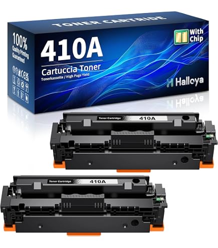 Tóner Negro Compatible CF410A Para HP - Pack De 2 Unidades, Alto Rendimiento, Para Impresoras LaserJet Pro MFP M477 Y M452