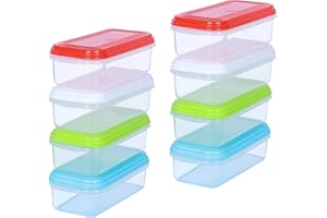 ARSUK Babybrei Frischhaltedosen Behälter 250ml, Klein Einfrieren mit Deckel - Snack-Boxen, Beikost Baby Zubehör, Auslaufsicher Spülmaschinen- Mikrowellen und Gefrierfachgeeignet, BPA-frei Plastikdosen