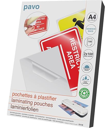 100 Stuks Zelfklevende Lamineerfolie 92x130mm Koude Lamineerfolie,Koud Lamineerfolies,Zelflamineerkaarten voor Visitekaartjes,Foto's,Menukaarten en Botanische Exemplaren (Geen Machine Nodig