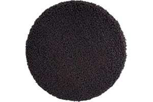 ‎QUANTUM INTERIOR BY MAXLAND Quantum Interior by Maxland Teddy Stuhlkissen, 40x40x2,5 cm, Fell-Optik, trendiges Sitzkissen, Auflage für Bänke, Bequeme Unterlagen, Anti-rutsch Stuhlkissen rund und eckig (Rund Anthrazit)