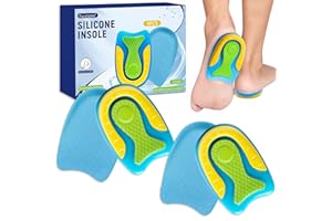 FAVELABLE 2 Paia Cuscinetti per Tallone in Silicone Traspirante,Talloniere in Silicone per Scarpe,Solette per Tallone Talloniere Antiscivolo,per Uomo e Donna,Ideali per Sport e Cammino,L