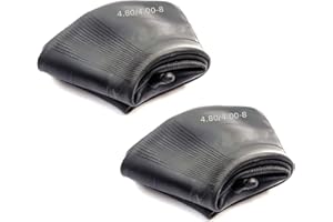 PETROLSCOOTER Pack Of 2 Trailer Inner Tubes 8 Inch 8'' 4.80/4.00-8 8 Inch Wheel 480-8, 400-8, 3.50/4.00-8 Straight Valve