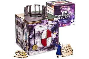 INSCAPE Cluebox Stonehenge´s Legacy interaktywne drewniane puzzle 3D z tajnymi mechanizmami – poznaj grę Escape Room – idealne dla fanów zagadek i dorosłych – pudełko na puzzle – prezent