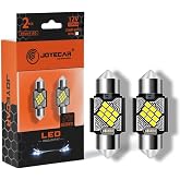 JOYECAR 31mm, 6000K Beyaz, F5 Serisi LED Sofit Amp&uuml;l, 1200 L&uuml;men, 12V, Ara&ccedil; İ&ccedil; ve Plaka Aydınlatma, 2'li Paket