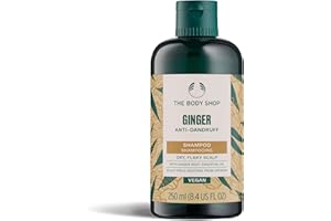 The Body Shop Ginger Anti-Dandruff Shampoo (1x 250ml), Clarifying Shampoo for Dry, Itchy and Flaky Scalp, Vegan Haircare, Suitable for Sensitive Scalps