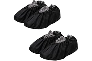 youtu 2 Paires réutilisable hommes femmes imperméable Imperméable anti-poussière mudproof Chaussures Housse Respirant étanchéité Couvre-chaussures Durable Pratique antidérapante