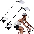 Accmor 2 Pack Bike Helmet Mirror, 360 Degree Adjustable Lightweight Bicycle Cycling Rear View Helmet Mirror for Cycling, Cycling Accessories