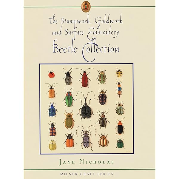 Stumpwork Embroidery, Moths and Butterflies (Milner Craft