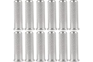 12 Stycken Bågskytte Aluminiumpilar Inlägg Pilinsatser Aluminium Pilinsatser, Lätt 6,2 Mm Diameter Insatsbas, Pilspetsar Bågskytteträning