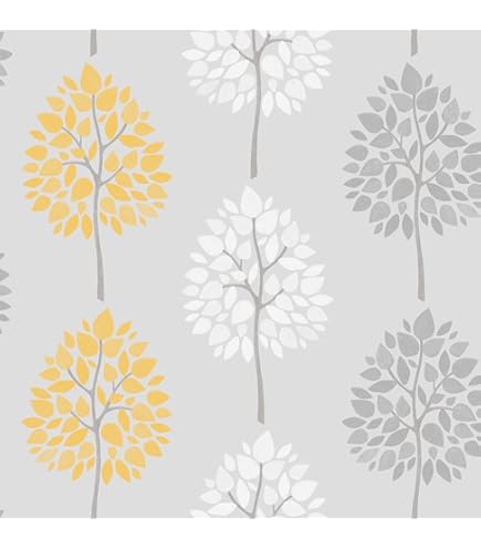 Gray Scandi Leaf Wallpaper - Peel And Stick Or Non-Pasted