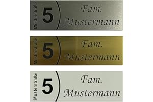 GRAVOLA Doorbell Door Sign Letterbox Sign Name Plate Street House Number Adhesive