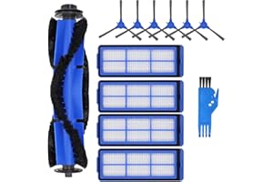 ‎ABC LIFE ABClife Zubehör für Eufy RoboVac 11S Max RoboVac 15C Max RoboVac 30C Max Staubsauger Ersatzteile 12 Stück,1 Rollbürste 4 Hepa-Filter 6 Seitenbürsten1 Reinigungsbürste