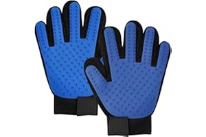 Vidsmow Cepillado para Mascotas, Guante Que Elimina El Pelaje De Forma Suave, Herramienta De Masaje con Diseño De Cinco Dedos, Deal para Perros, Gatos y Otras Mascotas De Pelo Corto y Largo