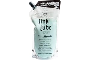 PEATY'S Peaty’s Link Lube Dry Weather Bike Chain Lubricant - 360ml Refill Pouch - Smooth Drivetrain In The Driest Conditions, Bespoke Blend Of Wax, Long Lasting, Biodegradable, MTB, Road & Gravel Bicycle