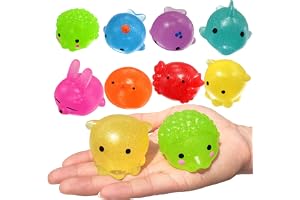 8 st Jumbo Glitter Mochi Squishy Fidget Leksaker, Sensoriska Stress Relief Leksaker, Barn Party Favoriter, Barn Födelsedagspr
