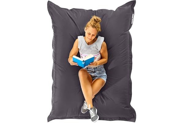 Green Bean© Indoor Pouf 120x160cm 270L Enfants & Adultes Bean Bag Remplissage de Perles EPS Pouf Géant Grand Lavable Résistant aux Intempéries Lounge Chair Coussin de Siège Repos Sol