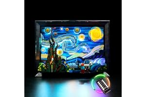 BRICKBLING Juego de luces LED compatible con Lego Starry Night (modelo Lego no incluido), juego de iluminación DIY para 21333 Vincent Van Gogh, regalo creativo luces de juguete