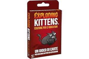 Asmodee Exploding Kittens, Edizione per 2 Giocatori, Gioco da Tavolo, 7+ Anni, Edizione in Italiano