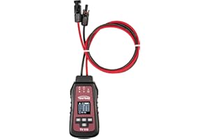 Testboy TV 510 Testeur de panneaux solaires pour photovoltaïque, multimètre de module solaire (vérification des panneaux solaires, protection multiple, rapide et facile à utiliser)