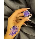 Hb Tasarım Parlak Glitter Jel Far Simli Jel Far Mor, mor21glşter