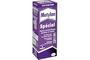 Metylan Spécial | Colle Papiers Peints (paquet de 200 g) – Colle renforcée pour papiers peints lourds, spéciaux et vinyles – Colle repositionnable pour pièces humides jusqu’à 25 m²