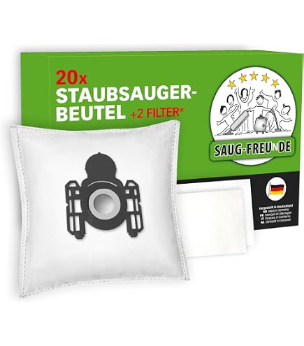 Rs-products I Sacs D'aspirateur Compatibles Avec ALDI QUIGG UN 210, UN210, PH 103, PH103 Et LIDL Aquapur EL 860, EL860, LIDL W5 EL 860, EL860 (20xPH1