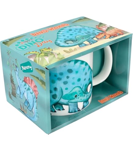 Reyawdf Tazza Mug In Ceramica Personalizzata,Dinosauro Dino T-rex - Foto 6