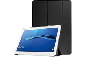 FINTIE Custodia per Huawei Mediapad M3 Lite 10 - Ultra Sottile Leggero Tri-Fold Case Cover Protettiva con Auto Sonno/Sveglia la Funzione per Huawei Mediapad M3 Lite 10 Tablet, Nero