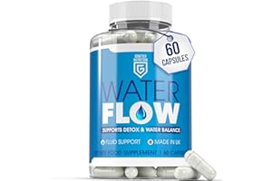MOOVWELL Water Flow Capsules for Detox & Fluid Balance Support – 60 Natural Water Supplement – Swelling Relief, Bloating, Electrolyte Balance & Weight Management – UK Made, Suitable for Vegans