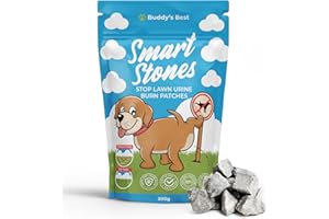 SMART ROCKS Natural Lawn Protection | Smart Stones for Pet Water Bowls | Supports Healthy Grass & Pet Hydration | Holistic Water Purifier for Dogs & Cats | Dog Urine Neutraliser for Lawns | 200g