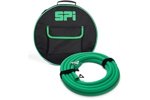SPI 5M Drain Down Hose with Hose Bag - SPI Drain Down Hose Kit, 5-Meter Pipe with 2 Hook and Loop Storage Straps, 2 Clamps, with Anti-Kink Technology All Supplied with The Bag