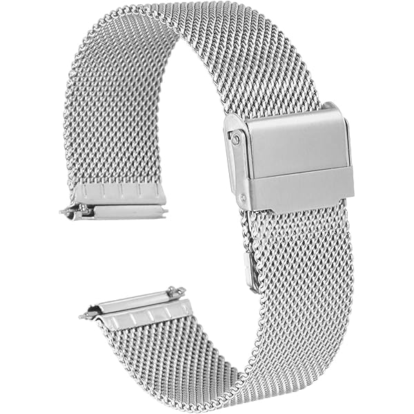 Bracelet de montre à entre-corne 20 mm et fermoir magnétique - Noir - Newgen Me