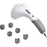 Amazon Basics Double-Head Device for Body Massager (Hammer Design) Corded Electric, White/Gray