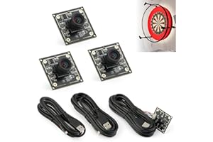 YHX-OU ov9732 Module de caméra 100° pour fléchettes autodarts Système de caméra 3 jeux 1280 x 720 30 fps Détection faciale Capture d'image Câble 2 m Sortie USB 2.0