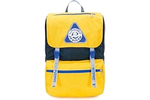Invicta Sac à Dos, Jolly Vintage Sac à Dos, Sac à Dos Décontracté, pour le Bureau, Escapade, pour L'École, le Sport, les Loisirs, Pochette pour Ordinateur Portable 13'', design Italien, Jaune/Bleu