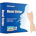 Nasal Strips 50 Pieces Nose Strips for Breathing Anti Snoring Aids for Men and Women Nose Tape for Sleeping Stop Snoring Aids for Men Women Nose Breathing Strips Drug-Free Anti Snoring Devices