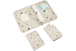 MYLIBOO® Baby Windeltasche mit Wickelunterlage für Unterwegs, Wickeltasche Organizer,Baby Must Have, Praktisch, Stilvoll, Abwaschbar, Wasserabweisend, Hygienisch, für unterwegs