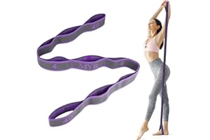 JJSHUND Elastique Musculation, Elastique Sport 9 Niveaux de Forces Bande Elastique Musculation, Bande de Résistance Bande Elastique Fitness pour Entraînement Gym Fitness Pilates Yoga