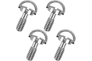 JIEHAOJIA Śruby montażowe do kamery 4 sztuki, 1/4 cala, śruba do kamery ze stali nierdzewnej, śruba montażowa do statywu kamery monopod