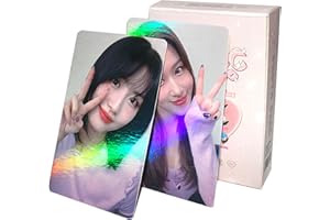 PYAJUU KPOP TWICE Photocards 50PCS TWICE Laser Photocards Album Photo Cards Gift for Fans Kpop Gift Set