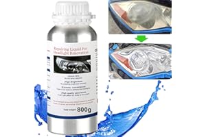 DAHUDTIN 800g Auto Scheinwerfer Reparaturflüssigkeit, Scheinwerfer Politur, Scheinwerfer Bedampfen Set Nachfüllflasche für Scheinwerfer Reparatur,Scheinwerfer Aufbereitung für Reparierte Vergilbte,Zerkratzte