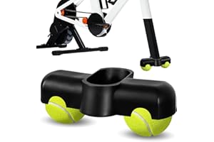 RUMSFEL Adaptadores de Pies de Ciclismo para Interiores, Adaptadores de Patas Basculantes para Ciclismo de Interior,1Adaptadores con 2 Pelotas de Tenis,Aplicable a Accesorios para Zwift ride Soporte delantero