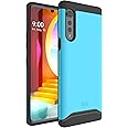 TUDIA DualShield Designed for LG Velvet Case, [Merge] Heavy Duty Protection Slim Hard Shell Phone Case for LG Velvet/LG Velvet 5G (Blue)