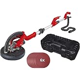 Einhell Al&ccedil;ıpan Duvar Zımpara (600 W, maksimum 1500 d/d, 225 mm zımpara diski, teleskopik sap, cırtlı zımpara tablası, 6 adet
