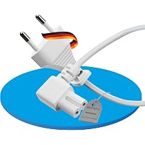 LogiLink Netzkabel – Eurostecker Auf IEC C7 (Kleingerätebuchse), 1,8 M, Weiß, VDE Geprüft, 250V/2,5A